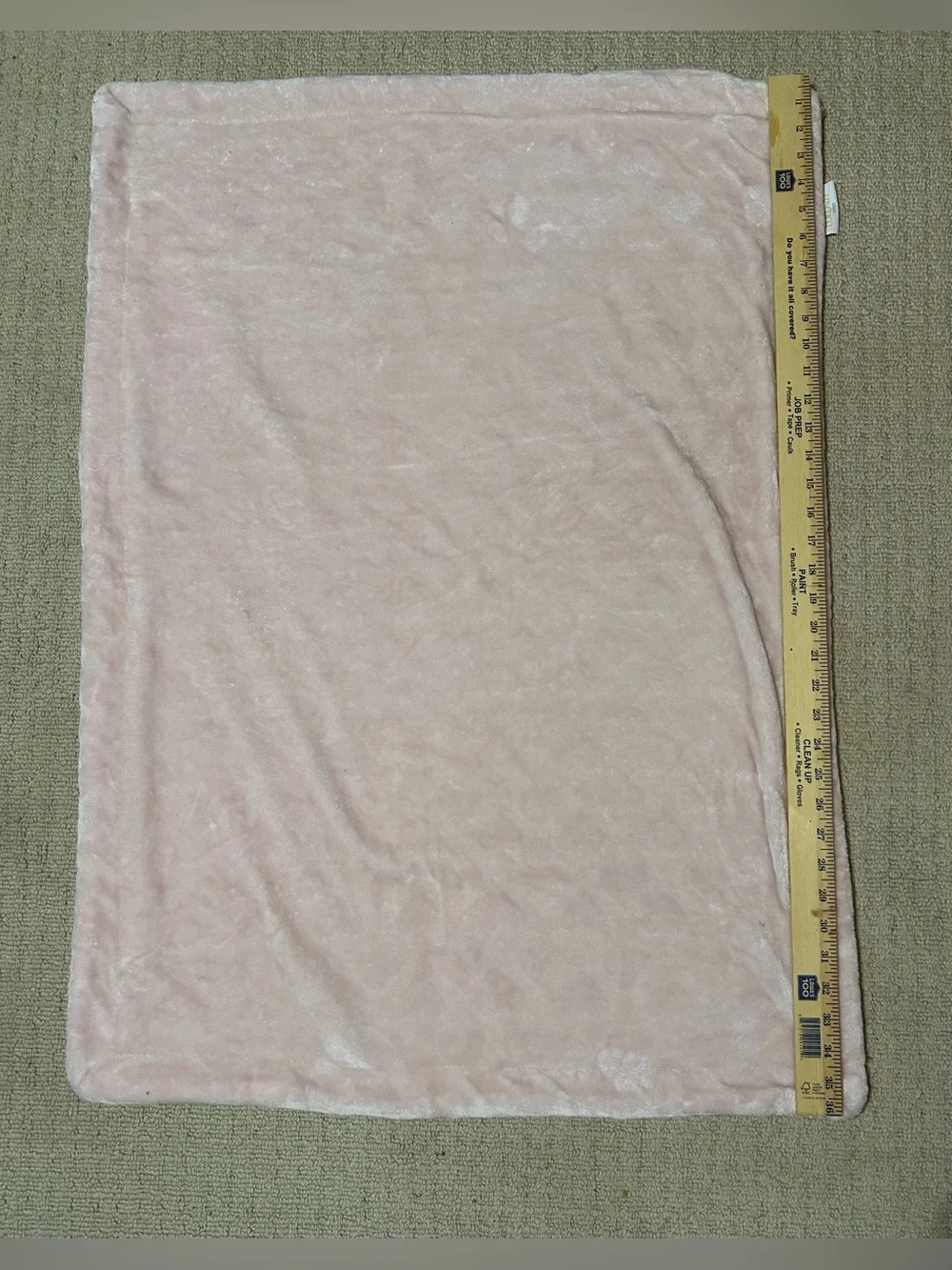 Lullaby Kids Baby Pink Plush Sherpa Security Blanket Lovey 26x36